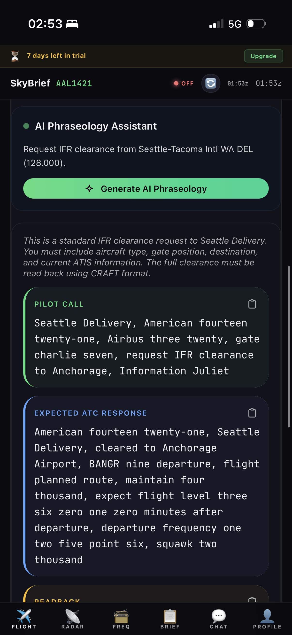 AI-generated pushback phraseology