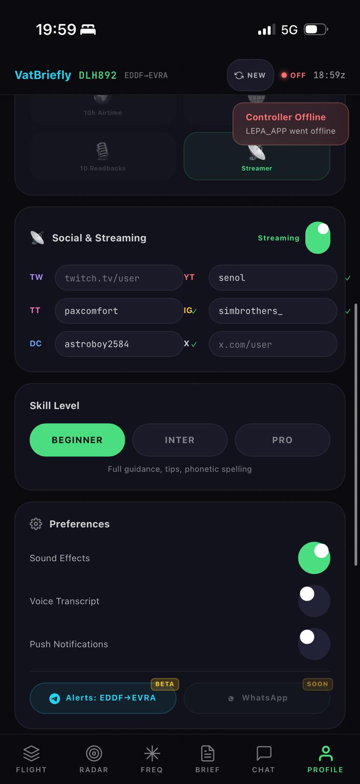 Streamer Mode & Social